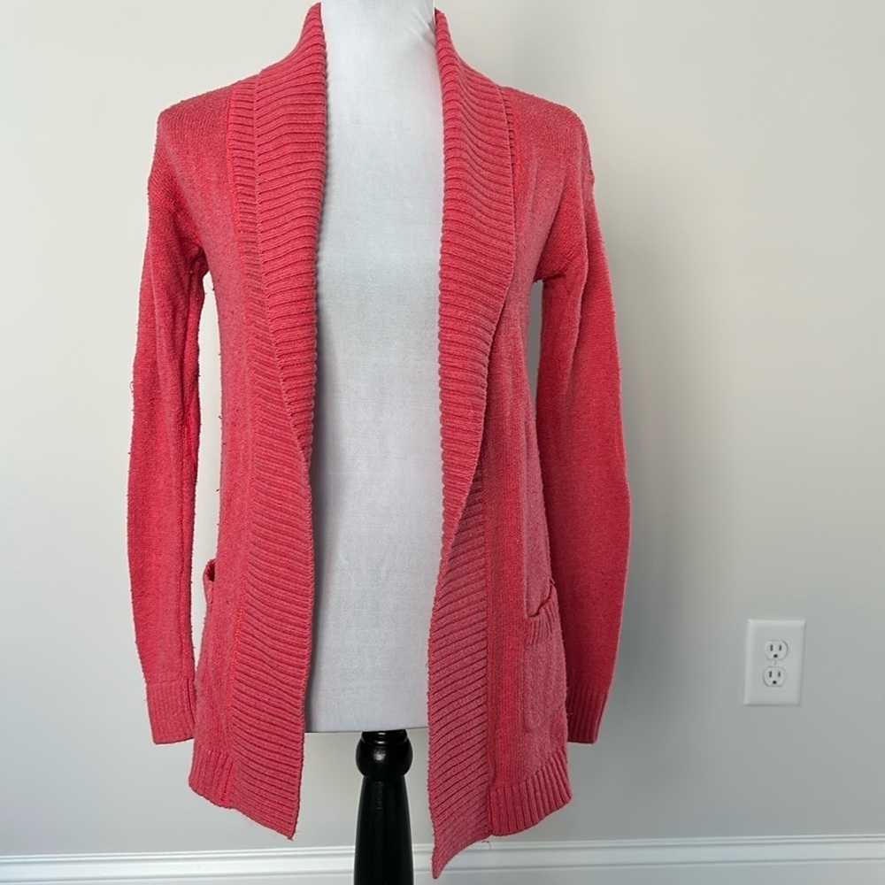 Aeropostale Coral Cardigan‎ Sz XS